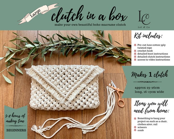 DIY Macrame Wall Hanging Craft Kit – Home Made Luxe