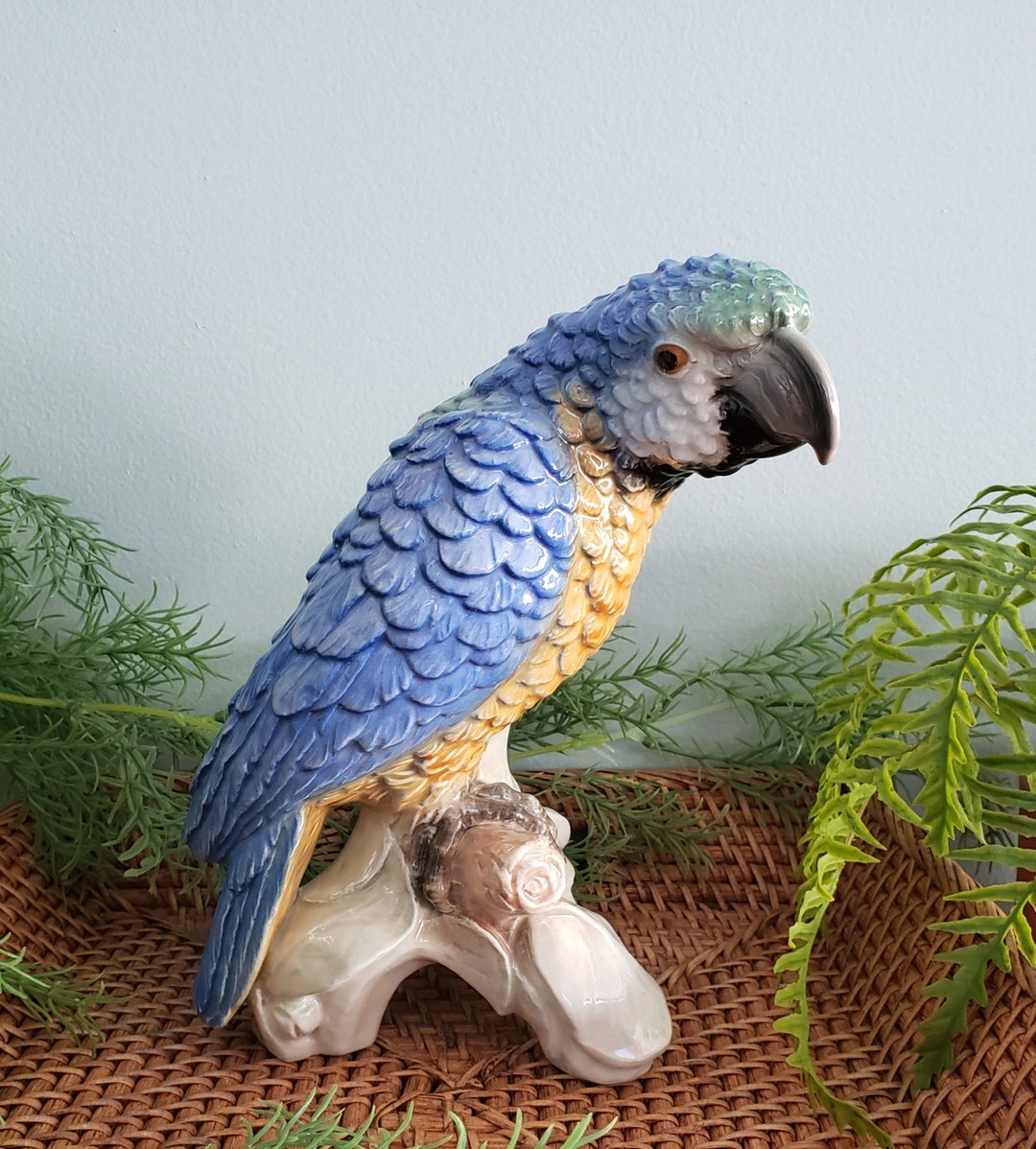 Vintage West Germany W. Goebel Multi Color Parrot Figure