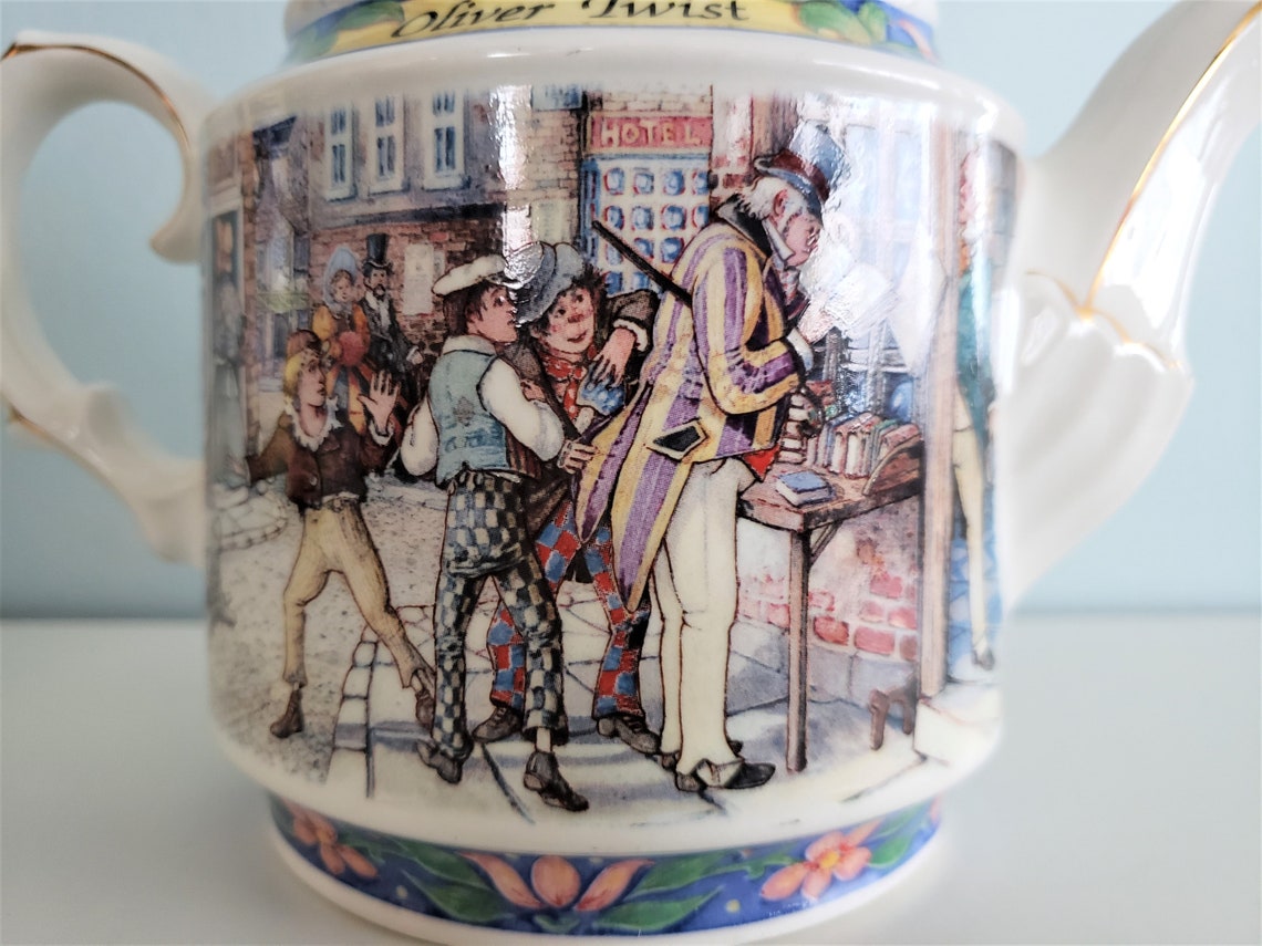 Sadler Teapot Oliver Twist Teapot Charles Dickens Tea Pot Etsy
