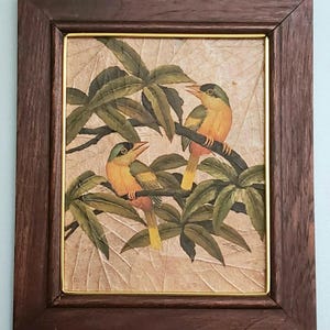 tobacco leaf gallery by Mottahedeh the elegant pearl Framed Tobacco Leaf - Etsy