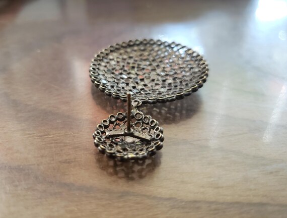 Sterling Silver Double Drop Dangling Earrings - image 5