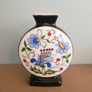 Lubiana Porcelain Decorative Poland Vase With Floral Motifs