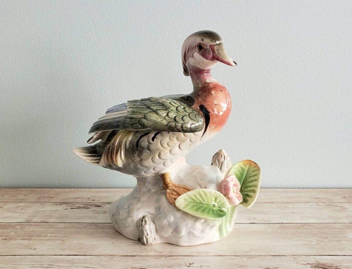 Shafford Bird Collection by JSC Wood Duck figure 183 Etsy