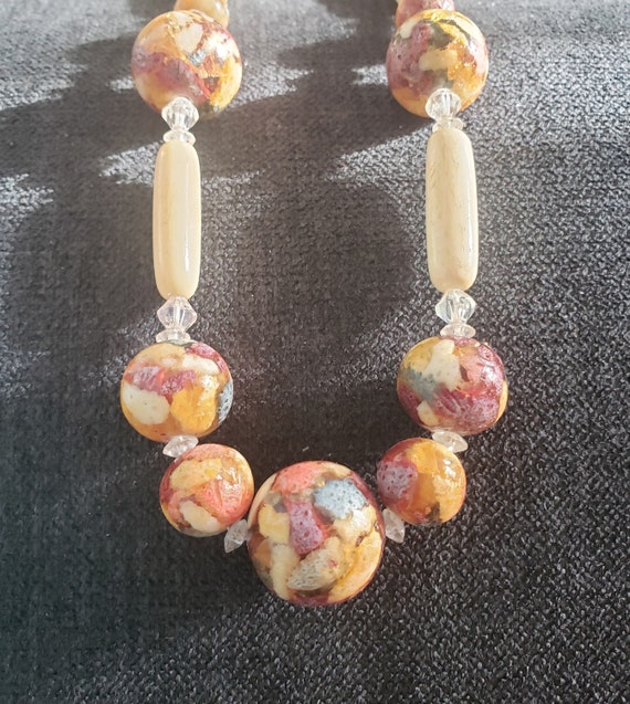 Earth Tones Beaded Necklace