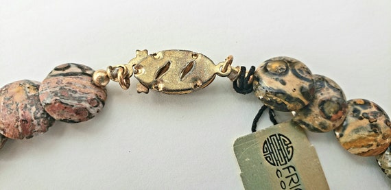 Friendship Collection Flat Round Agate Necklace - image 3