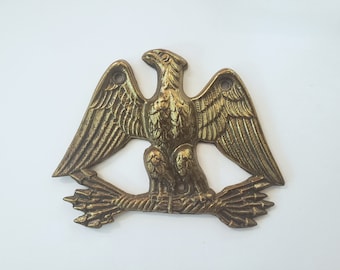 American Eagle Metal Wall Plaque Indoor Outdoor Open Wings Arrows