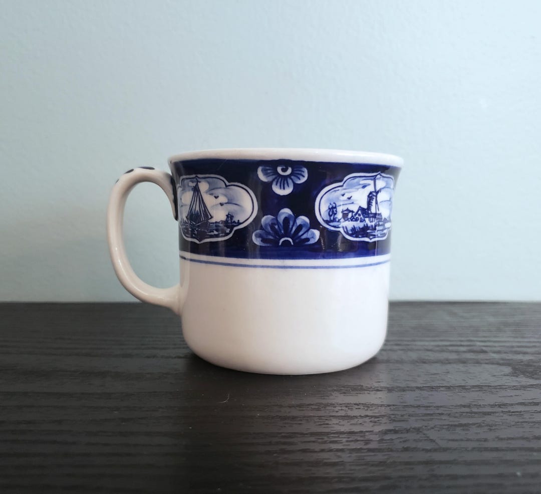 Delft Blue-holland Hand-painted Mug - Etsy