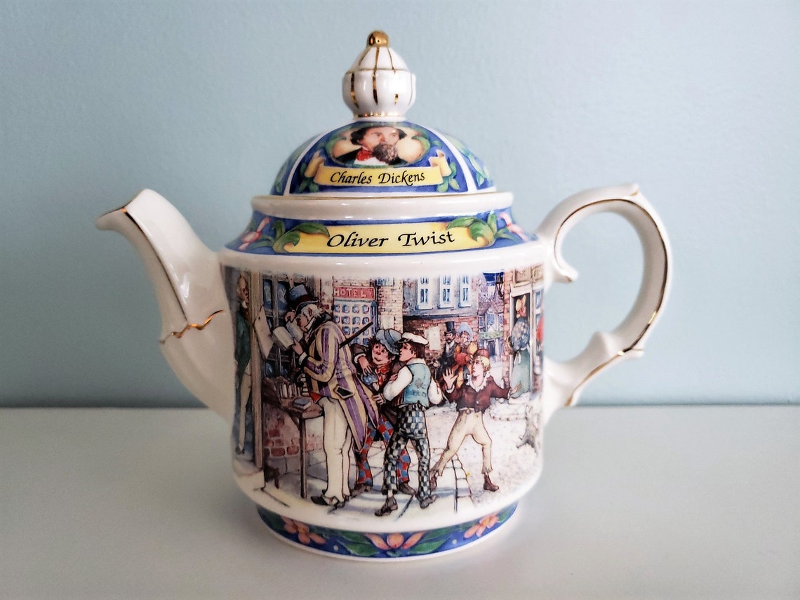 Sadler Teapot Oliver Twist Teapot Charles Dickens Tea Pot Etsy