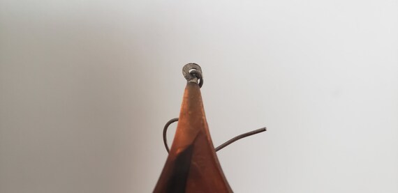 Tortoise Shell Swirl Lucite Dangling Earrings - image 4