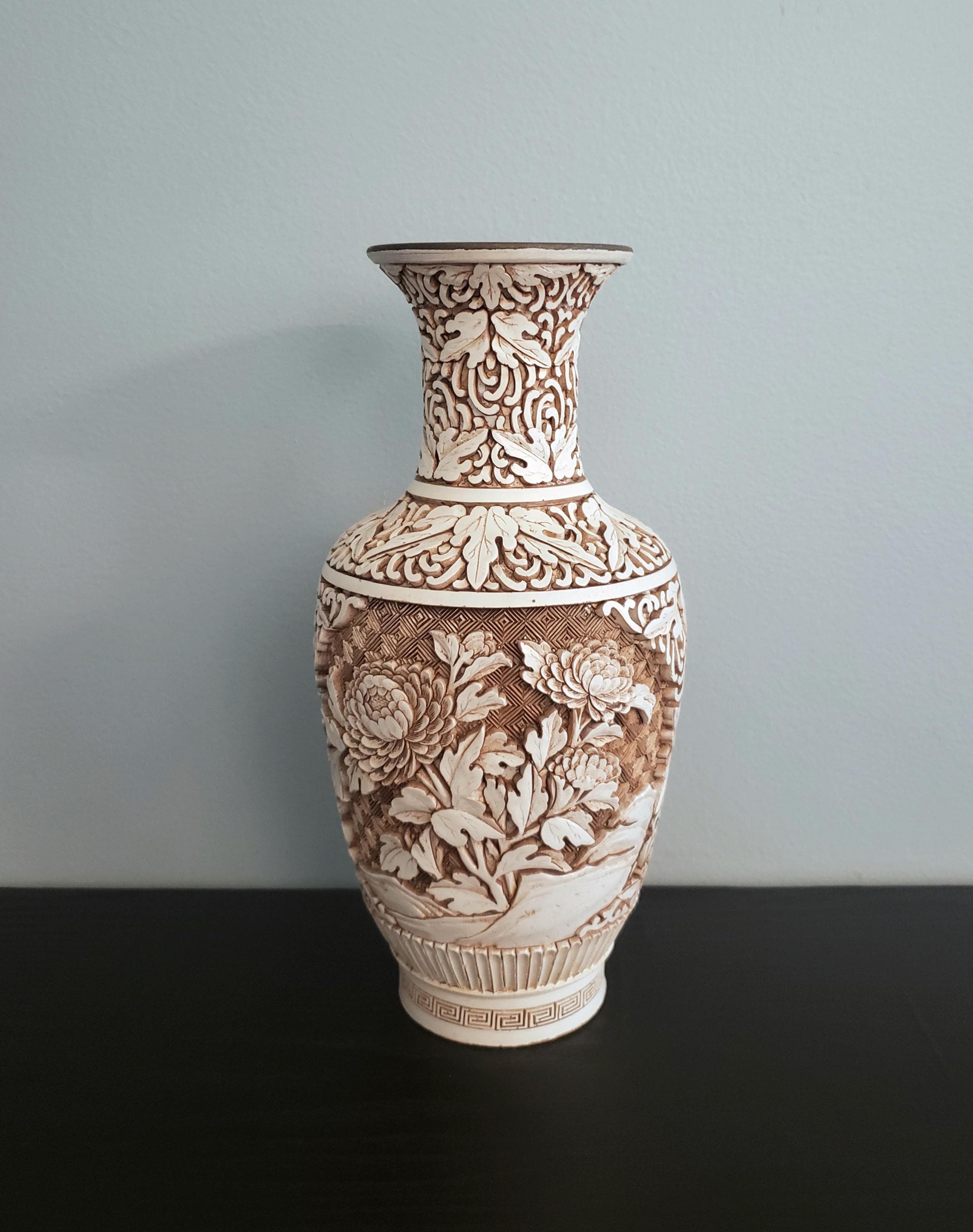 Ivory Dynasty Taiwan Arnart Imports White Cinnabar Brass Layered