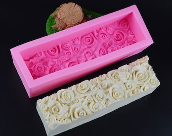 Stampo per sapone a forma di grande fiore di rosa, stampi in silicone per fondente, fiori, sapone fatto a mano, candela, stampo in argilla, strumento per decorare torte e matrimoni