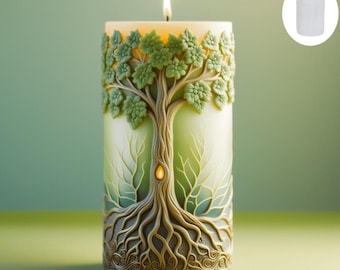 Tree of Life. Branch, Leaves And Root Shaped Silicone Mold, Candle And Aroma Diffuser Making Mold, Reusable Demolding Tool/Resin Liquid Mold