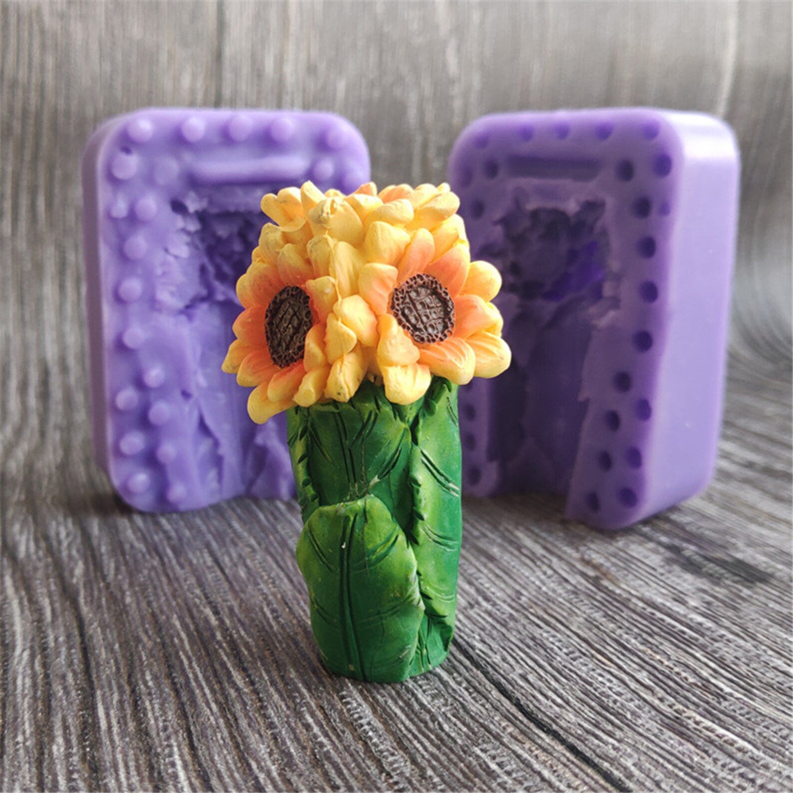 3pc Flower Moulds Mold Resin Jewelry Pendant Making Tool Etsy