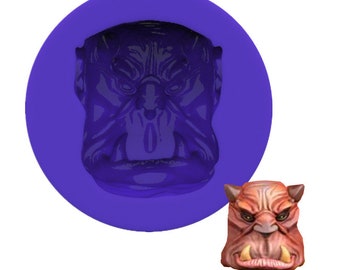 Monster Head Silicone Chocolate Mold Animal Fondant Cake Molds Resin Epoxy Gypsum Mold