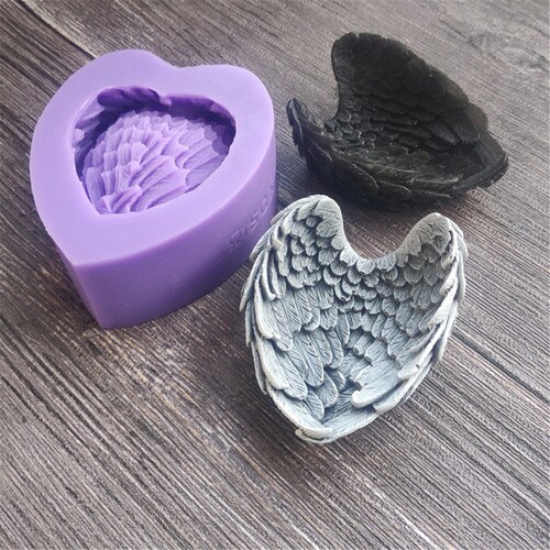 Angel Wings Silicone Soap Mold DIY Handmade Soap Tool Plaster Etsy