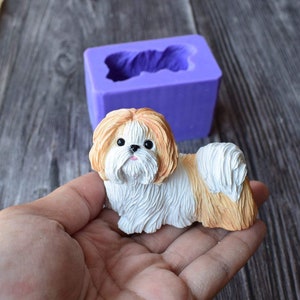 3D  Dog Silicone Mold Mould Chocolate Cake Baking Mold Bulldog Cake Fondant Tool Handmade Soap Plaster Mould