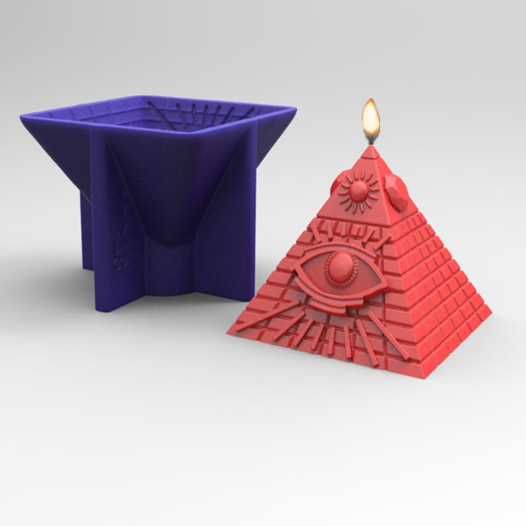 3D Pyramid Candle Mold Creativity Bricks Soap Mold Halloween Etsy