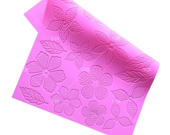 Leaves Lace Flowers Style Silicone Mat Wedding Cake Decoration Silicone Lace Mold Cake Mould Kitchen Accessories Fondant Cake Tools