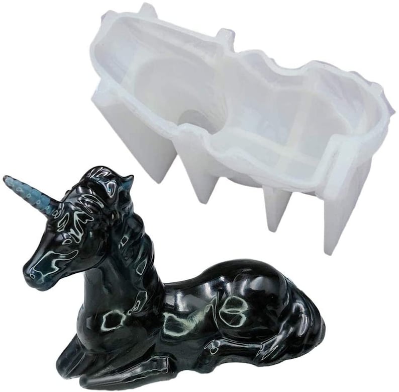 3D Unicorn Shaped Resin Mold Unicorn Silicone Epoxy Resin Etsy