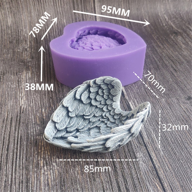 Angel Wings Silicone Soap Mold DIY Handmade Soap Tool Plaster Etsy