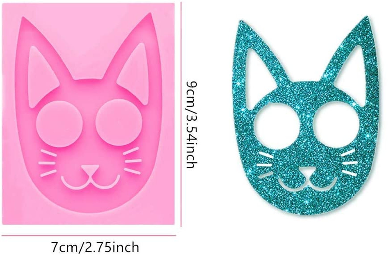 3pcs Selfdefense Cat Keychain Pendants Silicone Mould Etsy