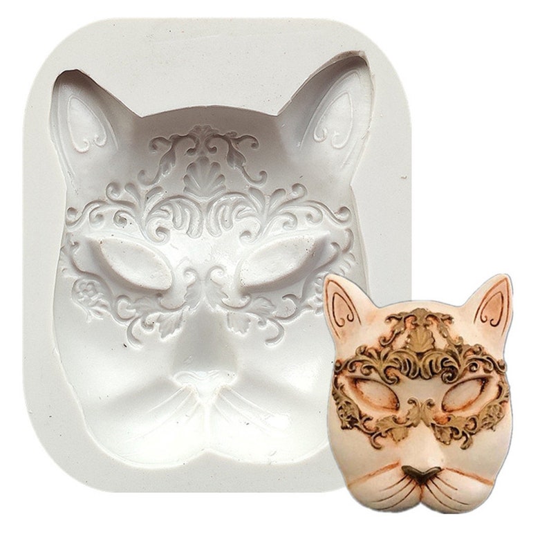 Mask Silicone Mold Fondant Molds Owl Clown Face Changing Etsy