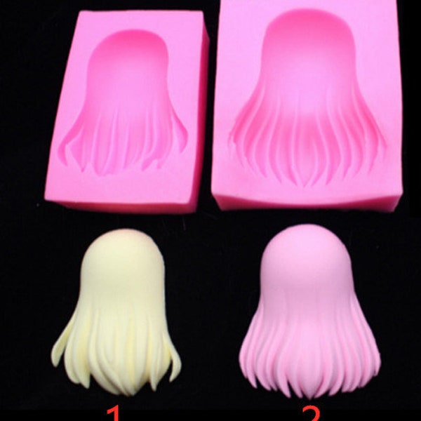 DIY long hair shape silicone mold cake mold Kitchen Baking Products chocolate cake decorating tool