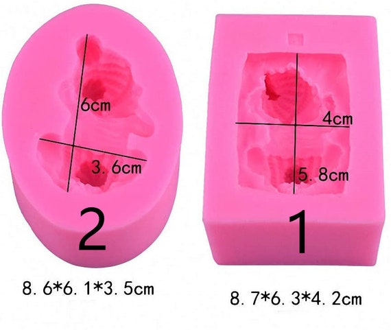 2 Moules En 3D Silicone Pour BébéMoule De Bébé Sommeil 3D Et Moule