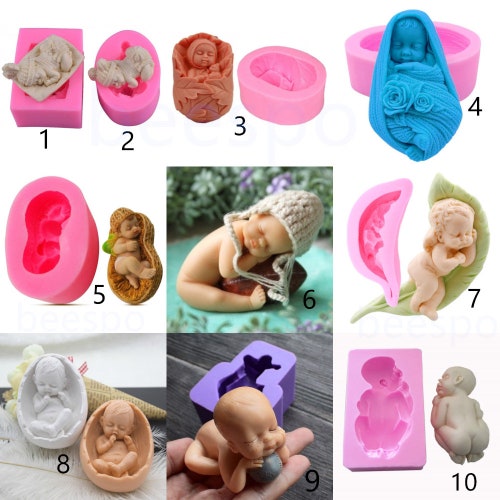 Baby Silicone Soap Molds Candle Molds Art Craft Molds Resin Etsy UK