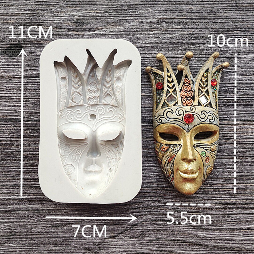 Mask Silicone Mold Fondant Molds Owl Clown Face Changing Etsy