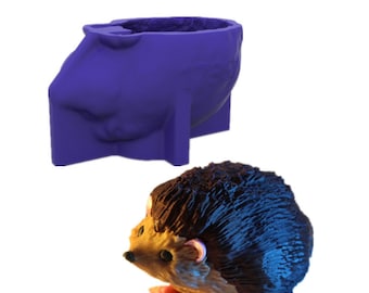 3D Hedgehog Silicone Mold: Baking, Chocolate, Soap, Fondant Tool