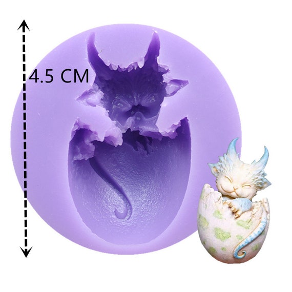 Mini Size Dragon Egg Fondant Epoxy Resin Silicone Casting Molds Jewelry  Keychain Pendants
