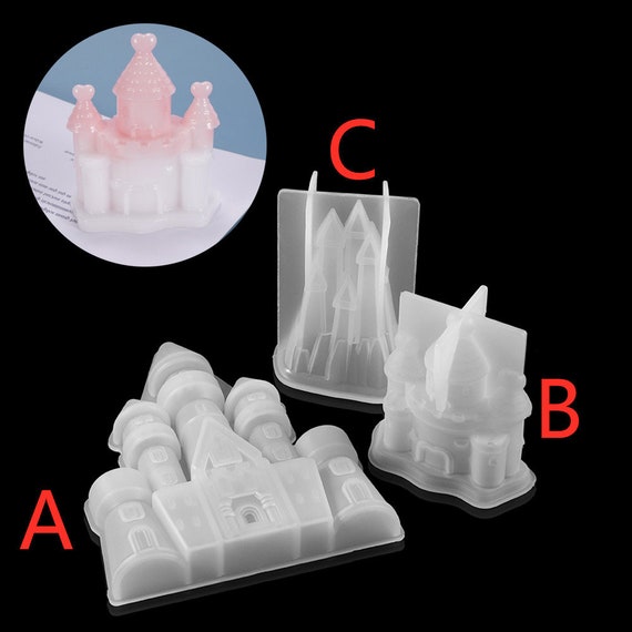 Princess Castle Epoxy Resin Molds Villa UV Resin Molds Silicone Christmas  House Epoxy Moulds for Diy Jewelry Making Finding 