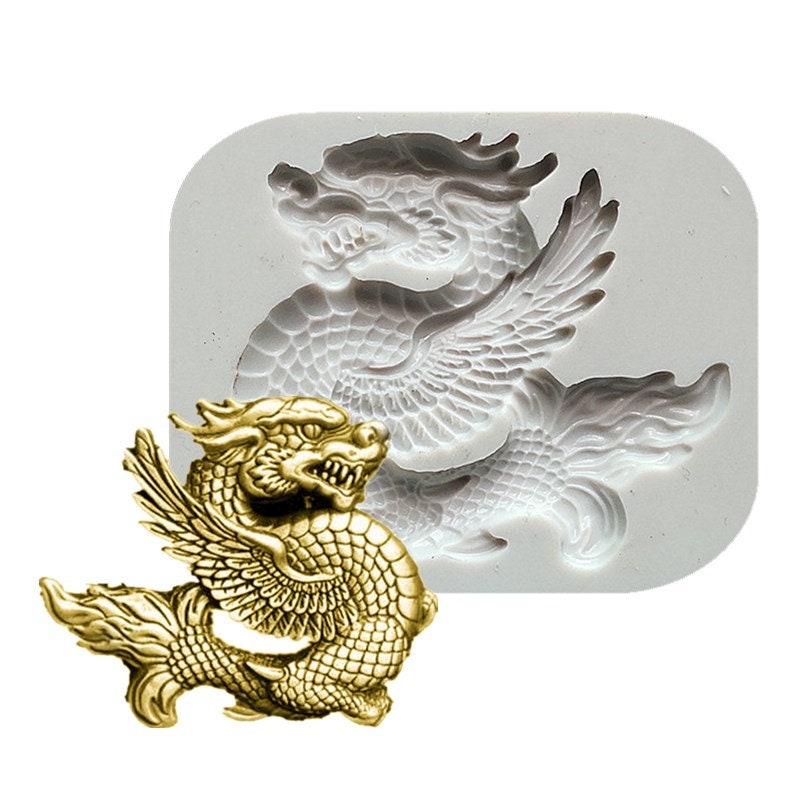 Cute Dragon Silicone Mold For Chocolate Fudge And Polymer - Temu