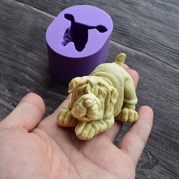 3D Creativity Dog Candle Mold Penis shaped Dog  Fondant Mold Handmade Soap Mold DIY Cake molds