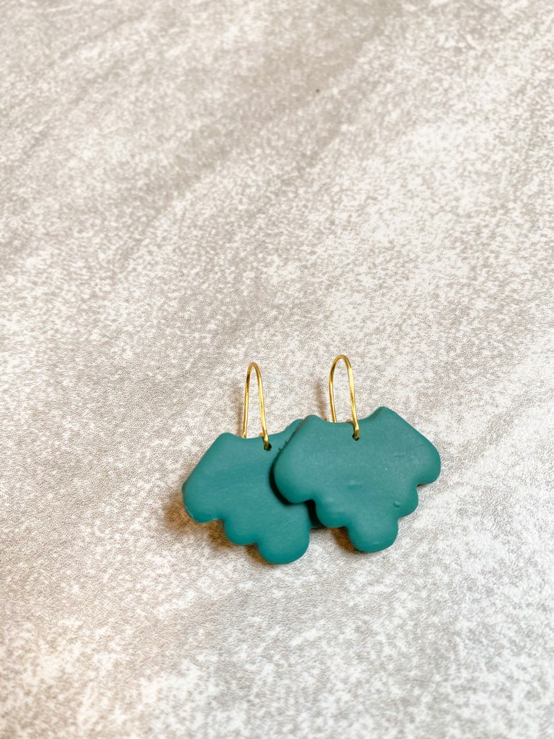 statement earring nickel free Polymer clay earring handmade lightweight