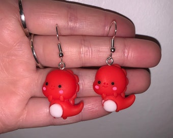 Adorable Toy Elephant earrings weird Animal Earrings cute wacky earrings cute Dangle Earrings toy animal earrings