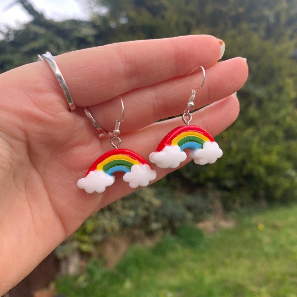 Super Cute Pride Rainbow Pastel Cool Wacky Funky Earrings