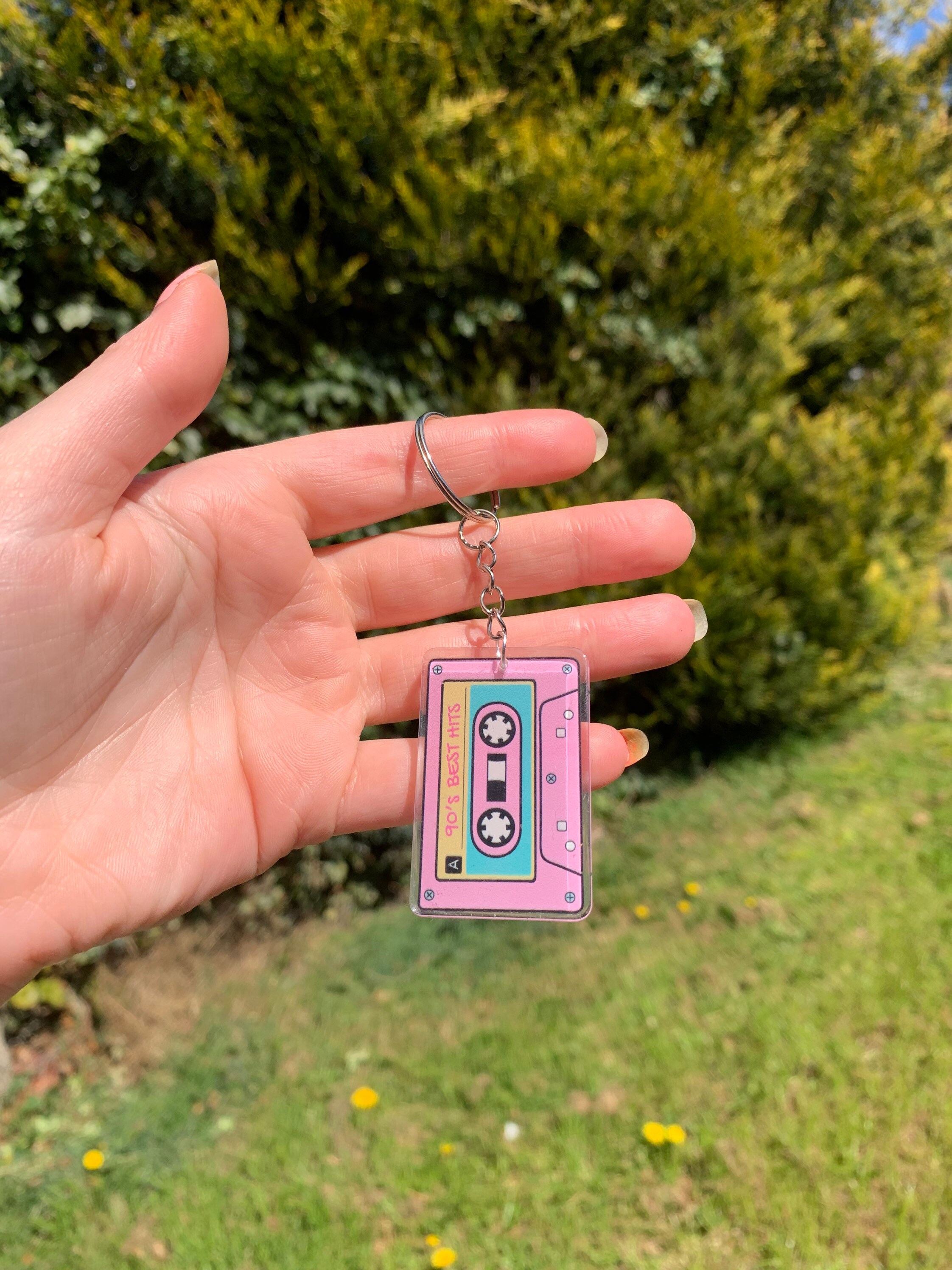 Wacky cute 90s keyring keychain acrylic resin art gift cool Etsy