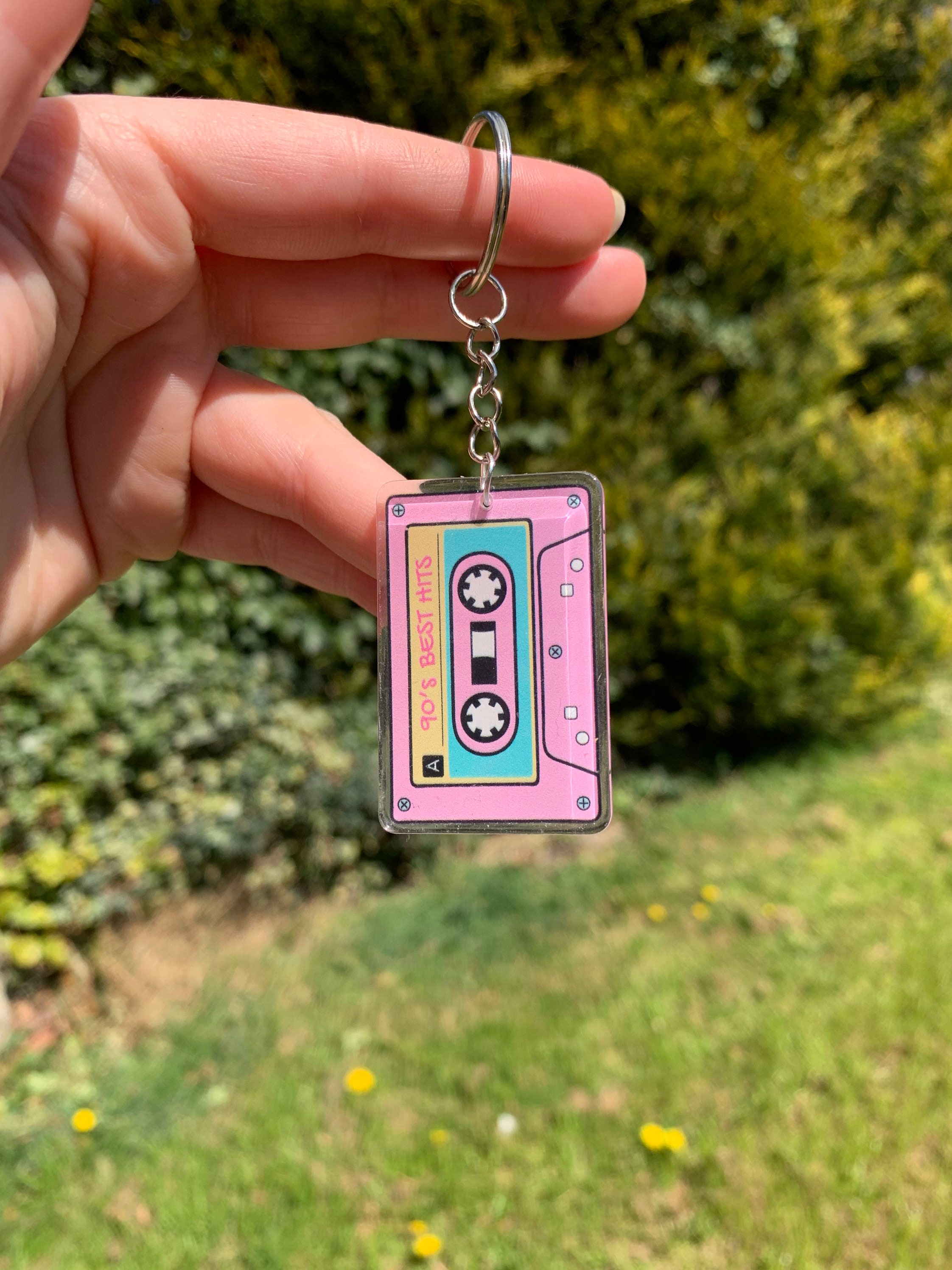 Wacky cute 90s keyring keychain acrylic resin art gift cool Etsy