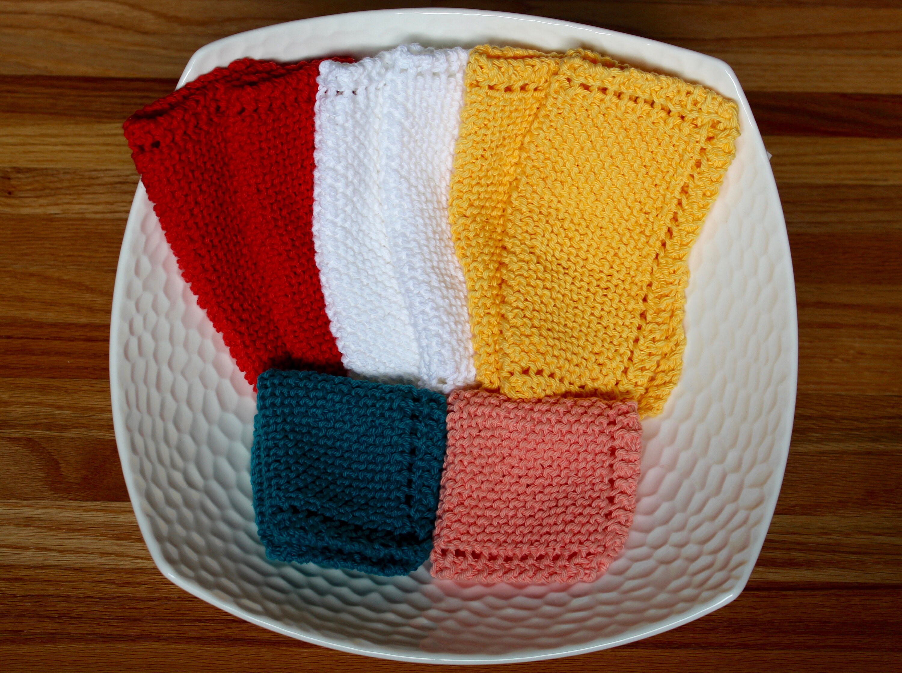 Handmade Knitted Kitchen Dishclothknit Washcloth100 Etsy