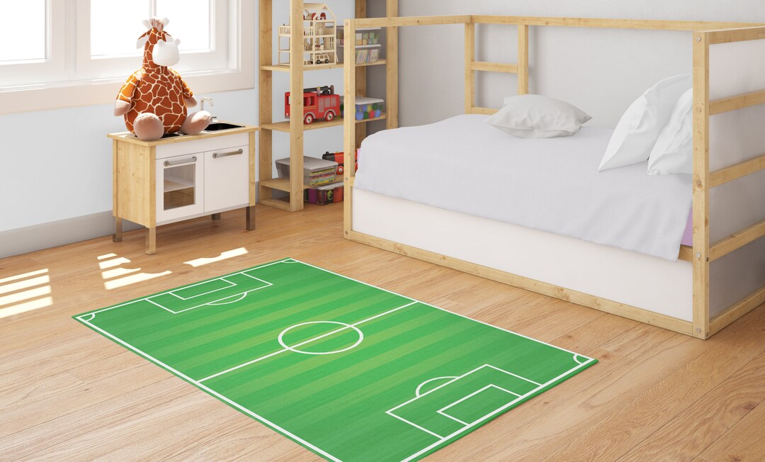 Soccer Field Carpet Football Field Carpet Gift for Child Etsy