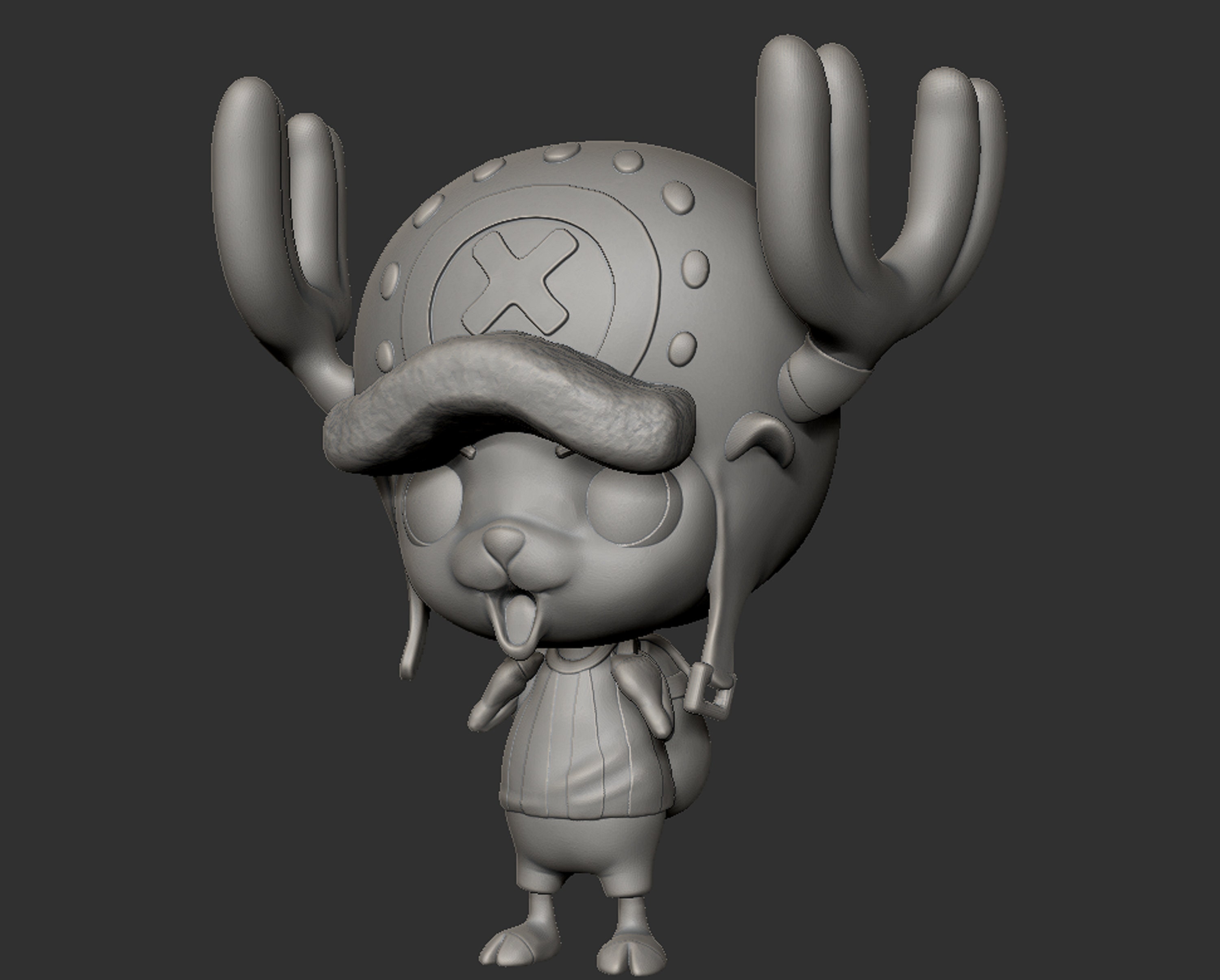 STL file Tony Tony Chopper Monster (before timeskip) 3D Model 👹・Model to  download and 3D print・Cults