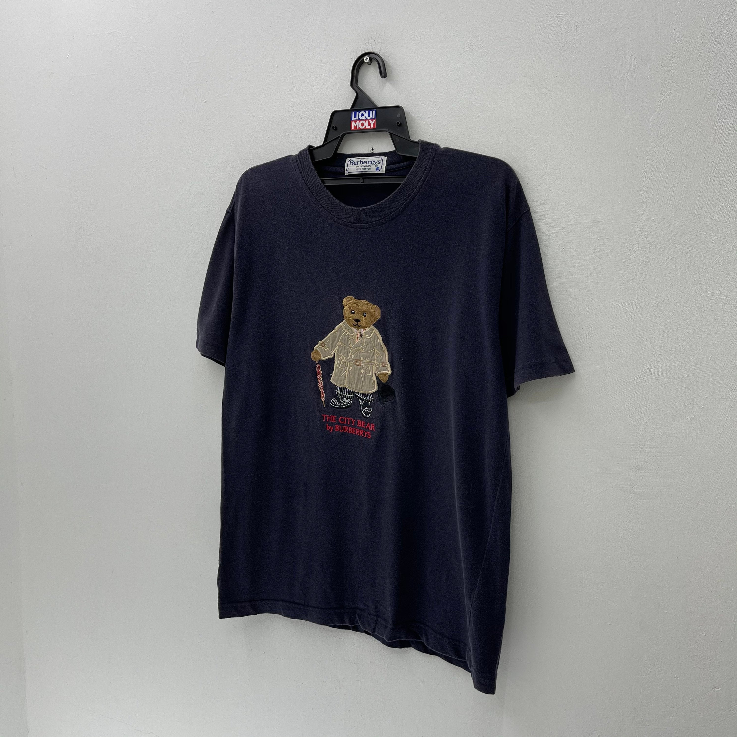 The City Bear By Burberrys Vintage 90s Burberry T-Shirt | Etsy