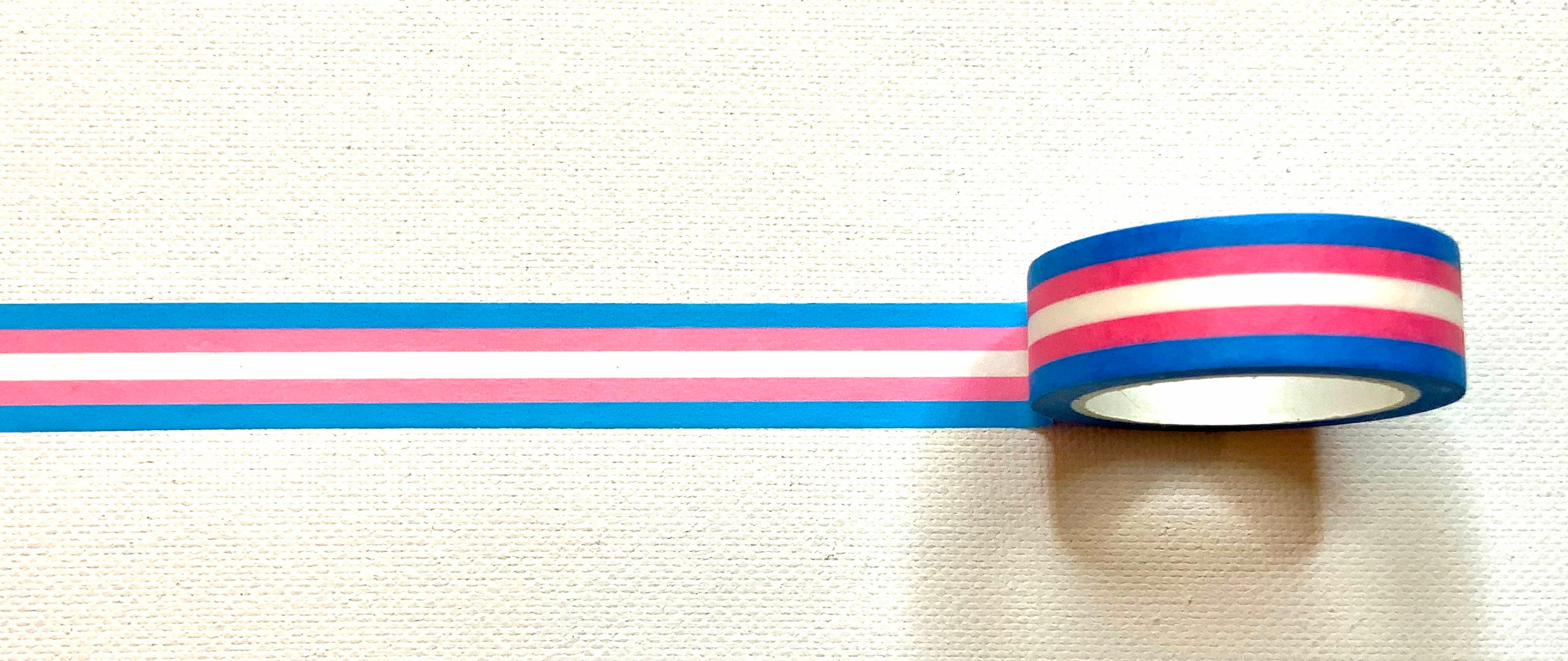 Transgender flag custom washi tape Etsy