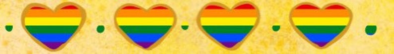 Custom GOLD FOIL pride hearts washi tape