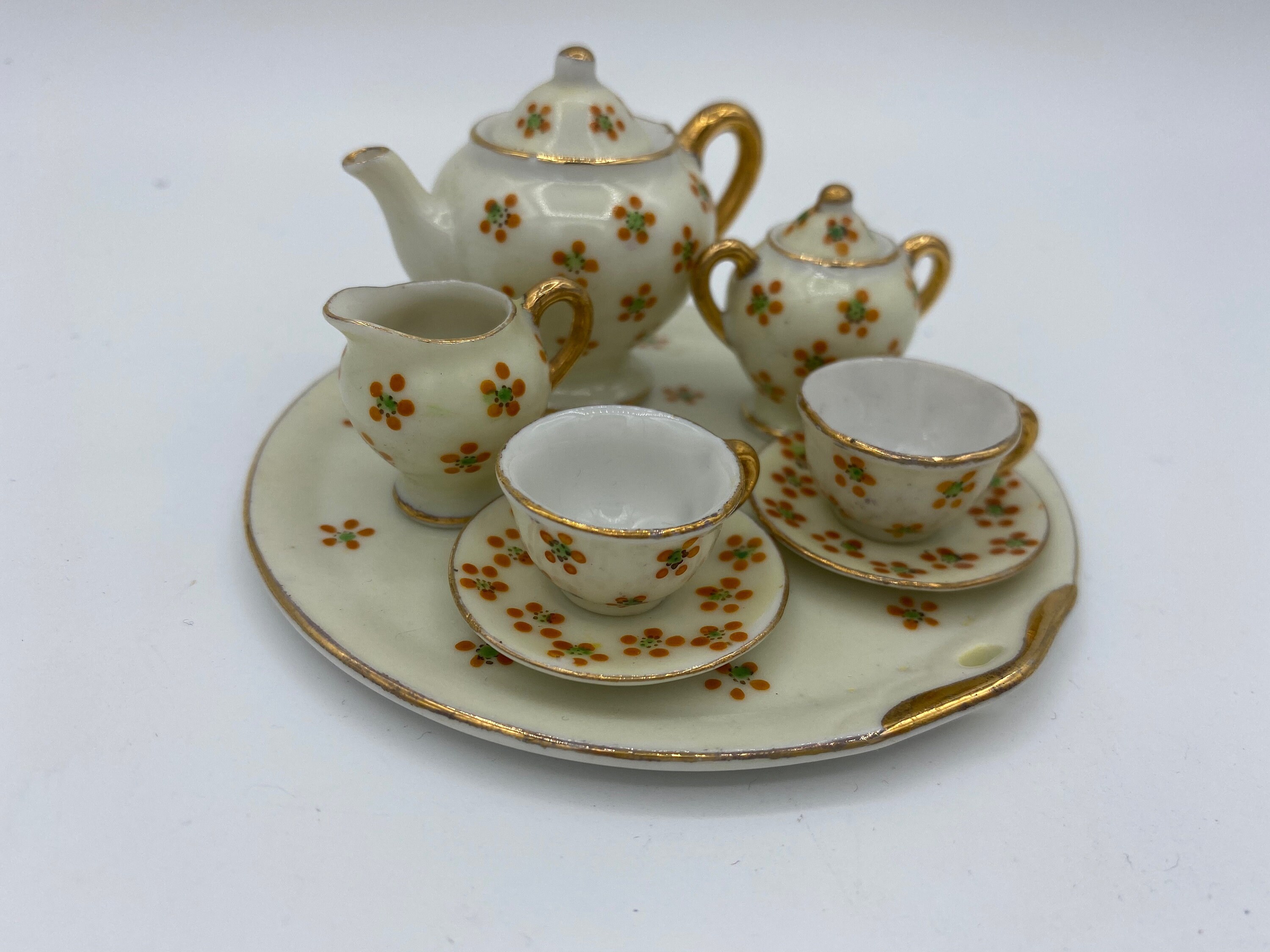 10 Piece Occupied Japan Miniature Tea Set Etsy