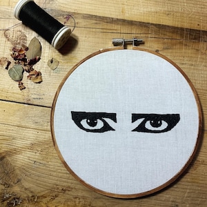 Siouxsie Sioux Embroidery Hoop 6” Wall Art Siouxsie and The Banshees Artwork Album Art Wall Hanging Punk Goth