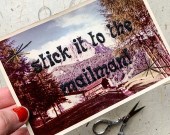 Foo Fighters Lyrics Embroidery Art: 'Wattershed' Song on Vintage Photo