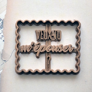 Cookie Cutter Message Do You Want to Marry Me - Cookie Cutter Little Butter Message. Marriage proposal